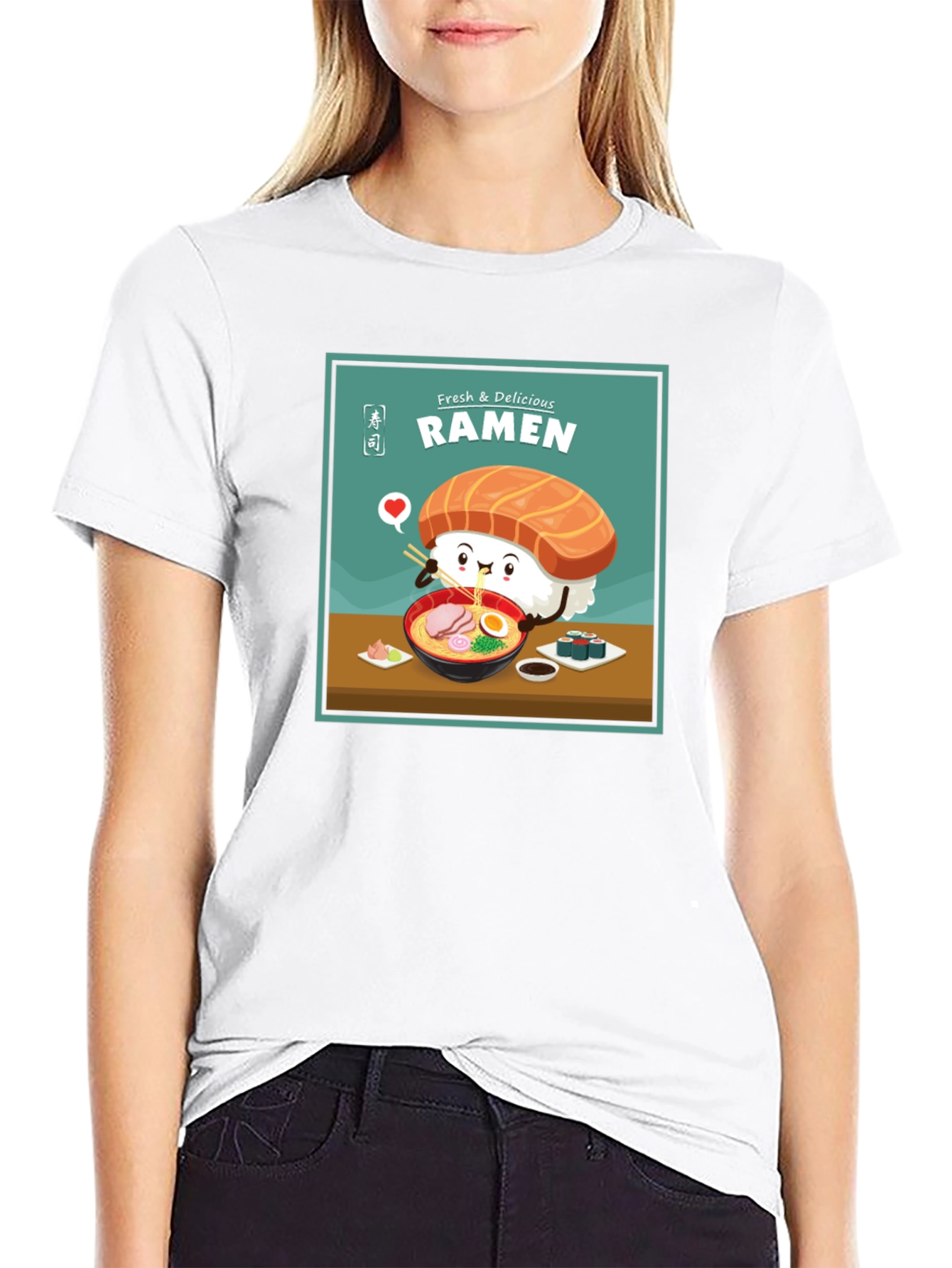 Ramen Lover T-Shirt - Sushi Cartoon