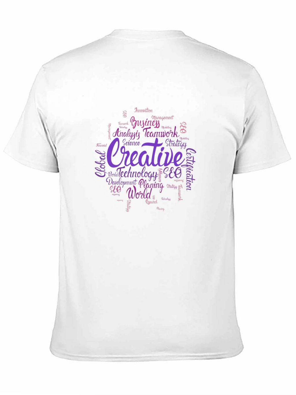 Creative Word Cloud Graphic T-Shirt