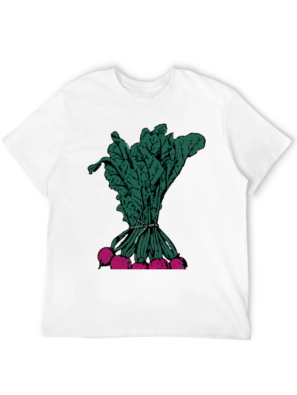 Radish Graphic T-Shirt - Bold Vegetable Design