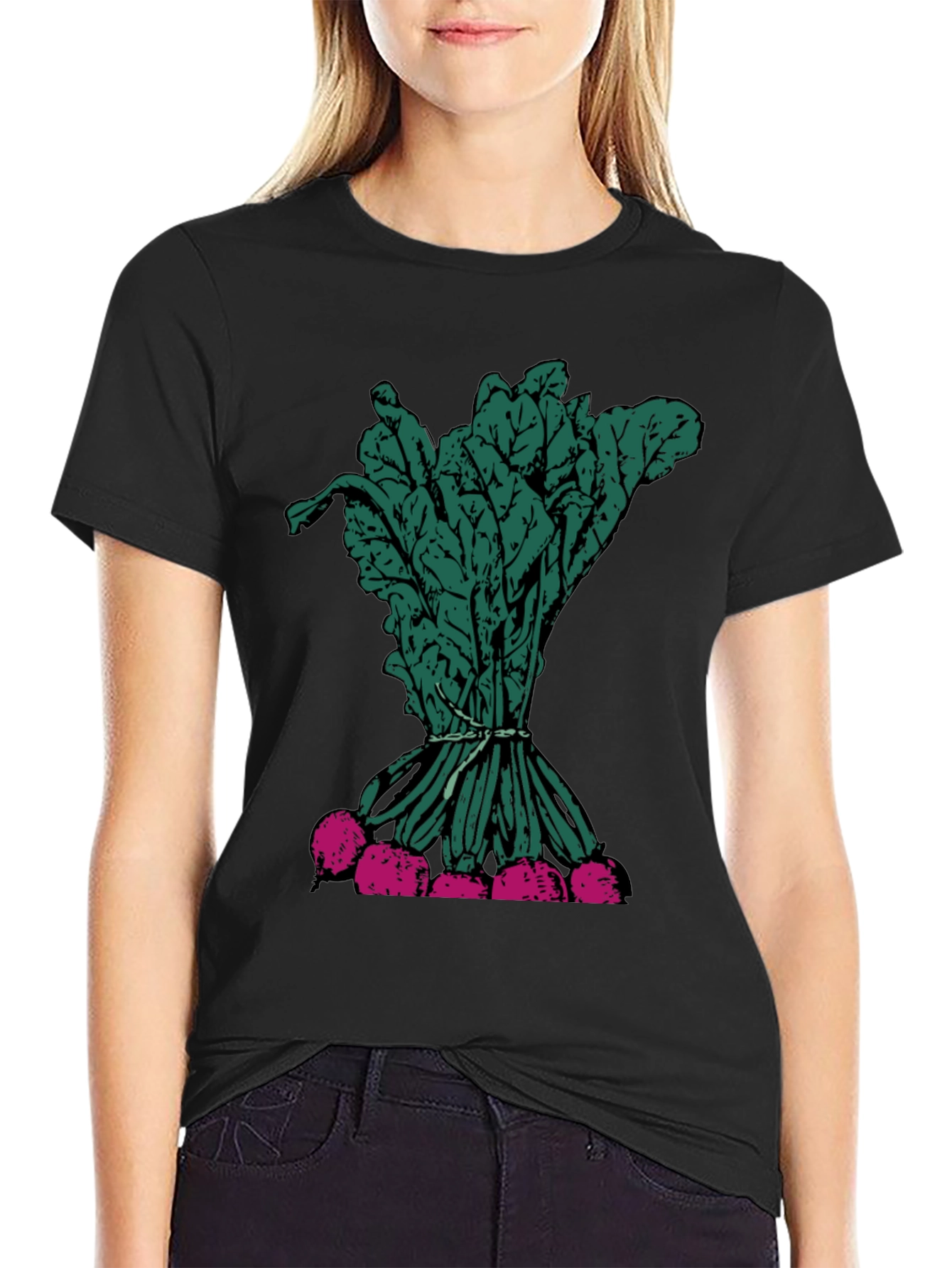 Radish Graphic T-Shirt - Bold Vegetable Design