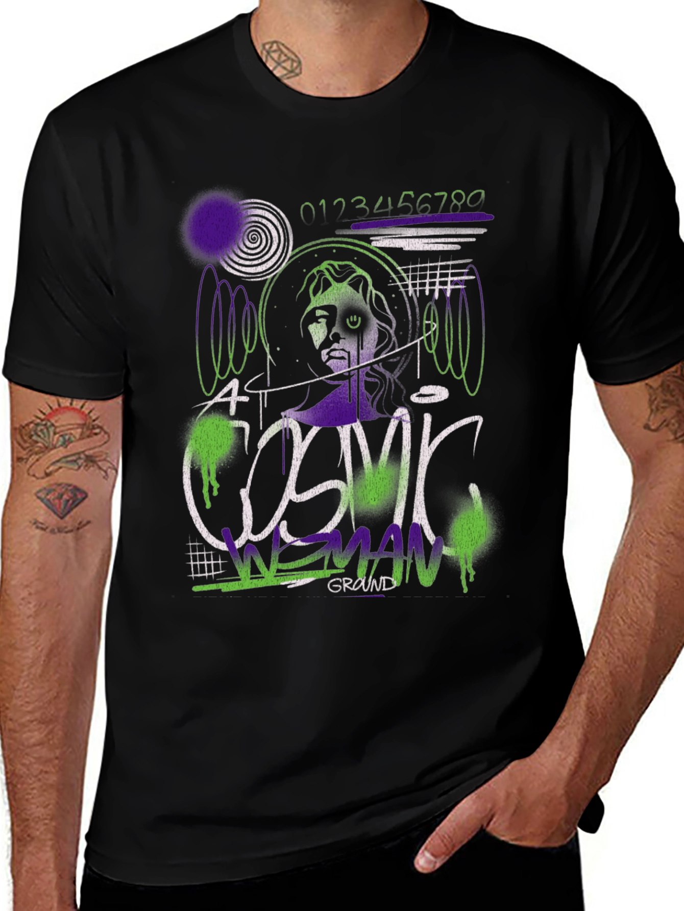Cosmic Woman Graphic Tee - Modern Streetwear