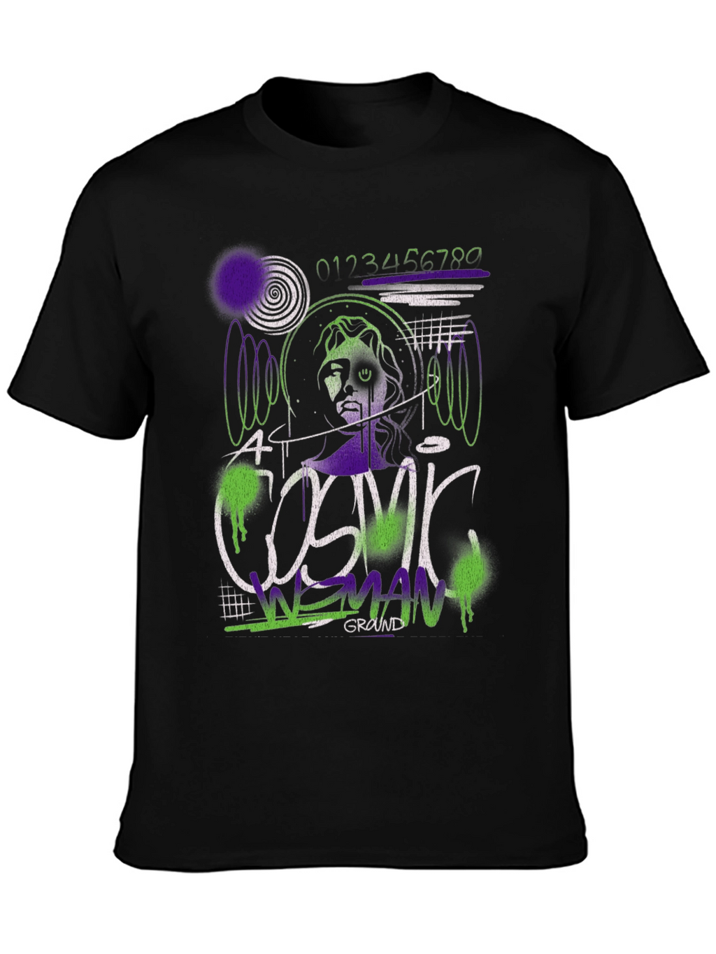 Cosmic Woman Graphic Tee - Modern Streetwear
