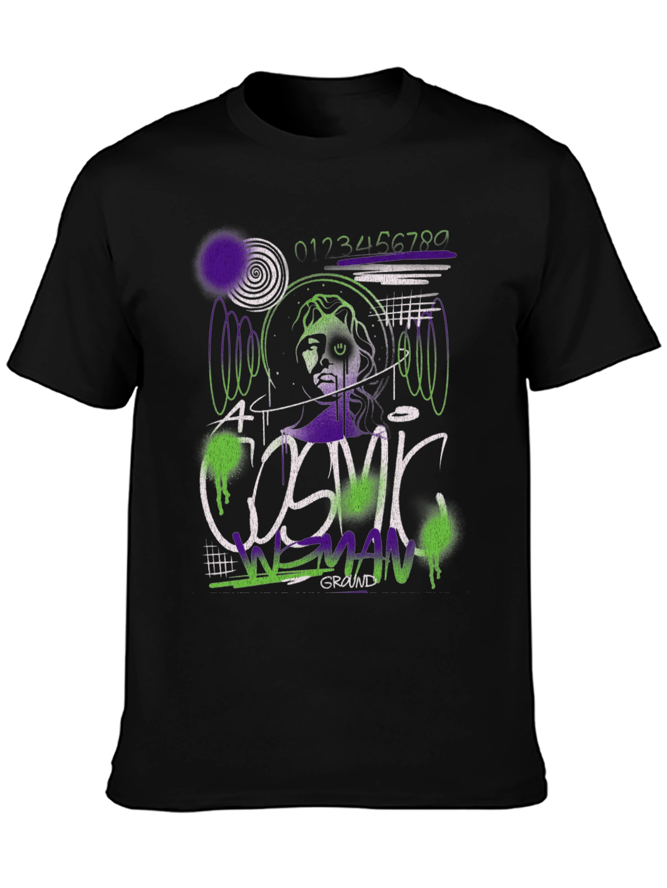 Cosmic Woman Graphic Tee - Modern Streetwear