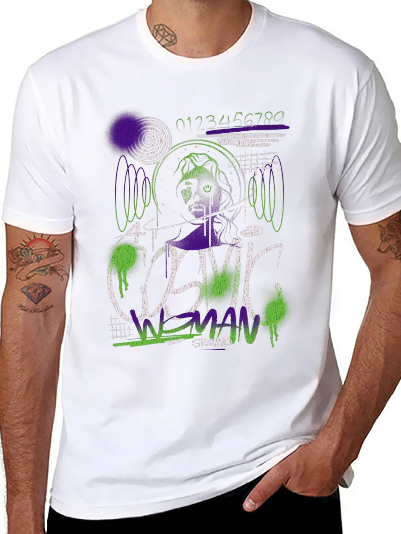 Cosmic Woman Graphic Tee - Modern Streetwear
