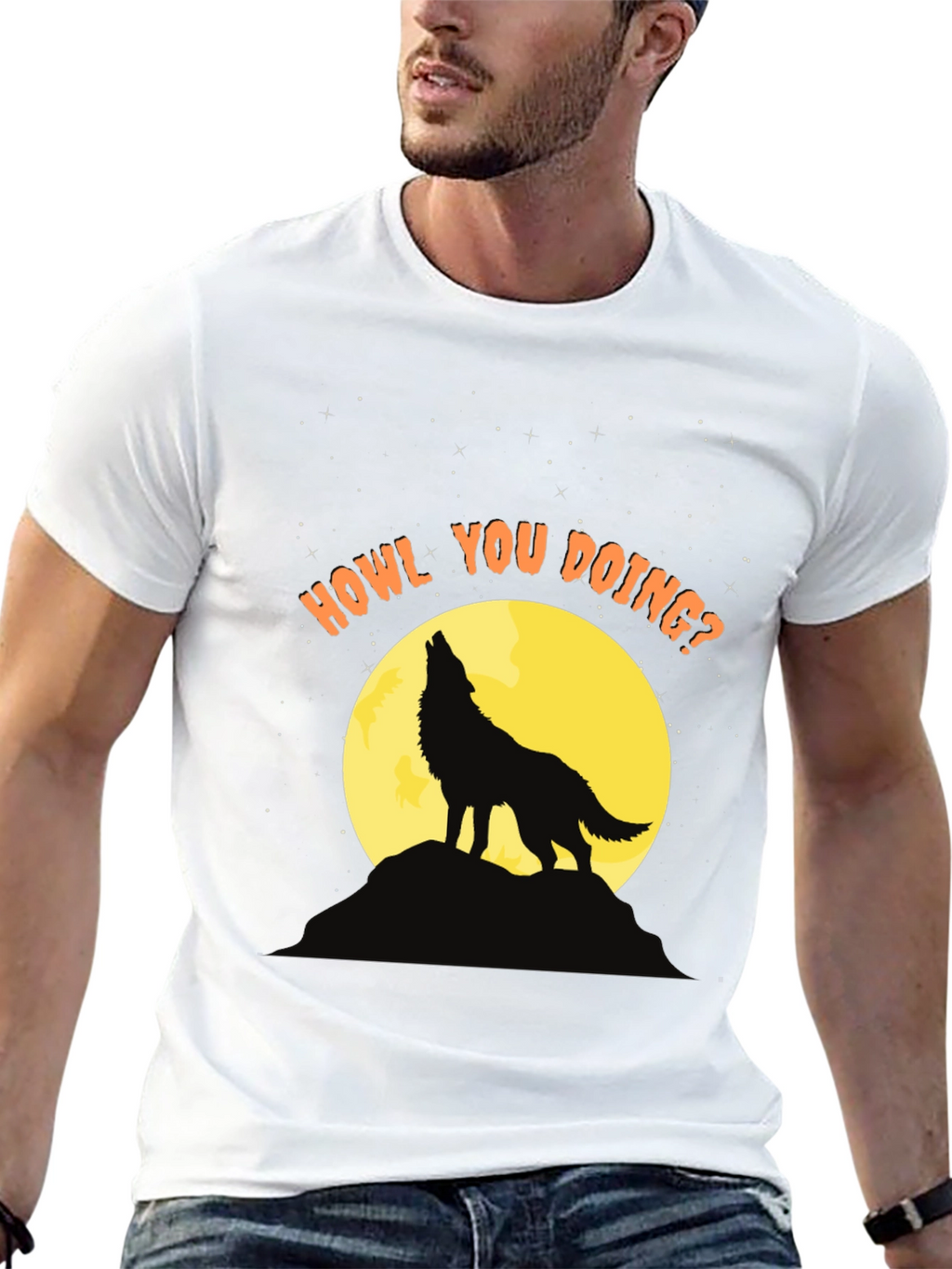 Howl You Doing? Wolf Graphic Tee
