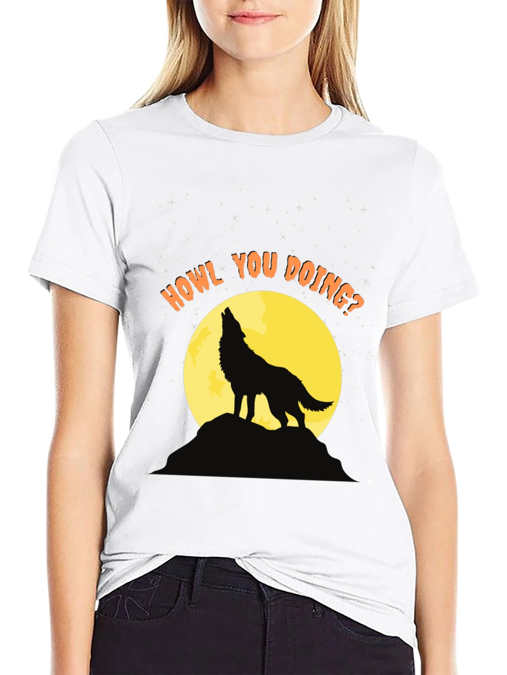 Howl You Doing? Wolf Graphic Tee