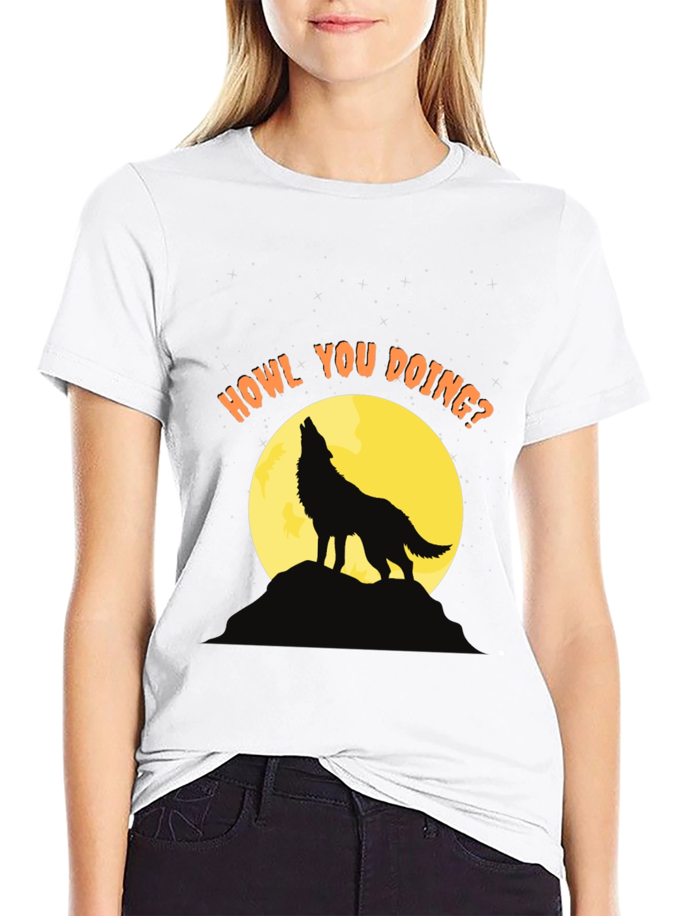 Howl You Doing? Wolf Graphic Tee
