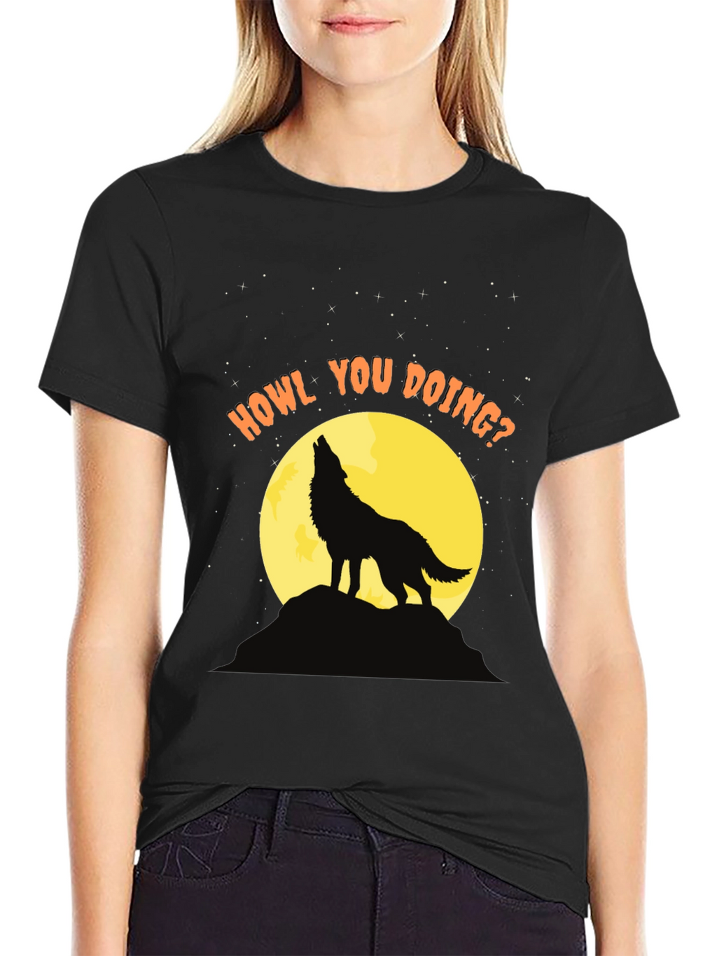 Howl You Doing? Wolf Graphic Tee