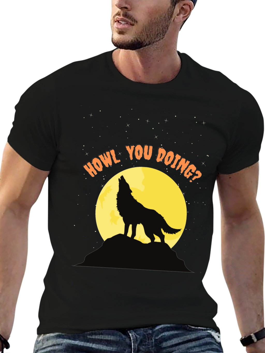Howl You Doing? Wolf Graphic Tee