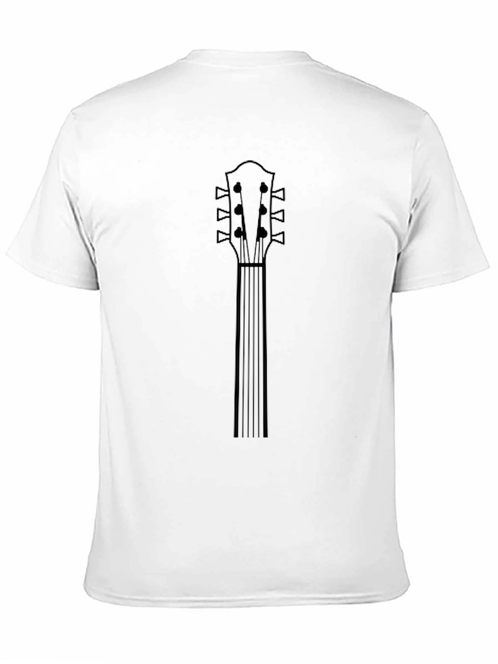 Guitar Neck Graphic Tee - Black