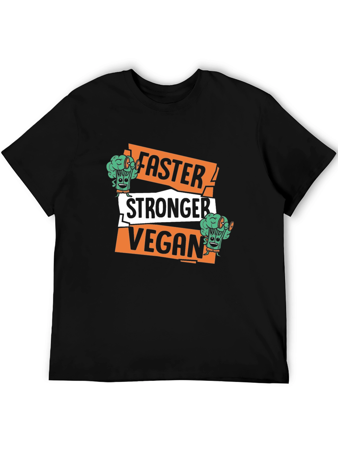 Faster Stronger Vegan Graphic Tee