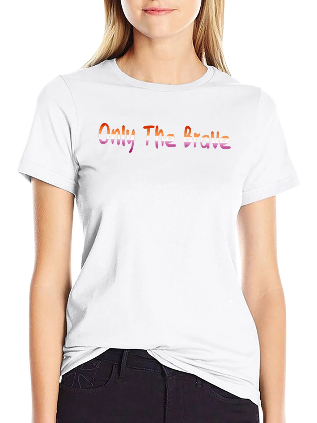 Only The Brave Lesbian Pride T-Shirt