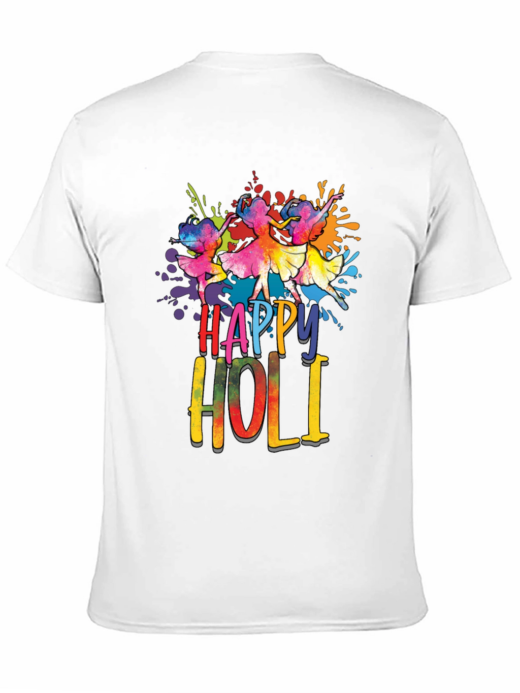Happy Holi Dancers Graphic T-Shirt
