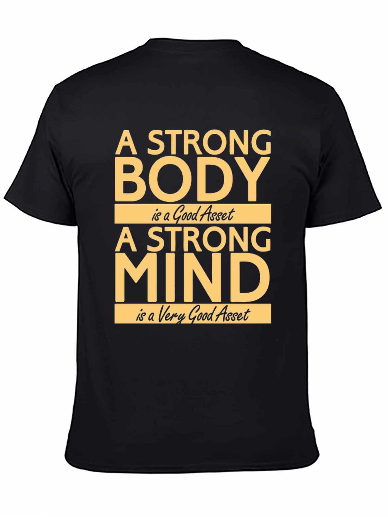 Strong Body & Mind Graphic Tee - Motivational Fitness Shirt