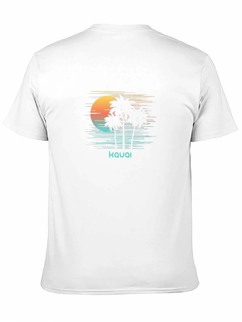 Kauai Retro Palm Sunset Graphic T-Shirt