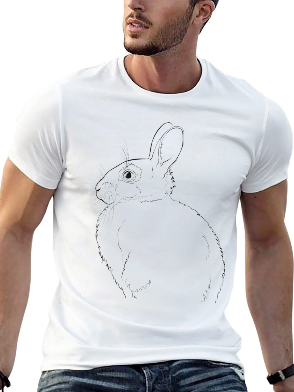 Mens Black Crew Neck T-Shirt