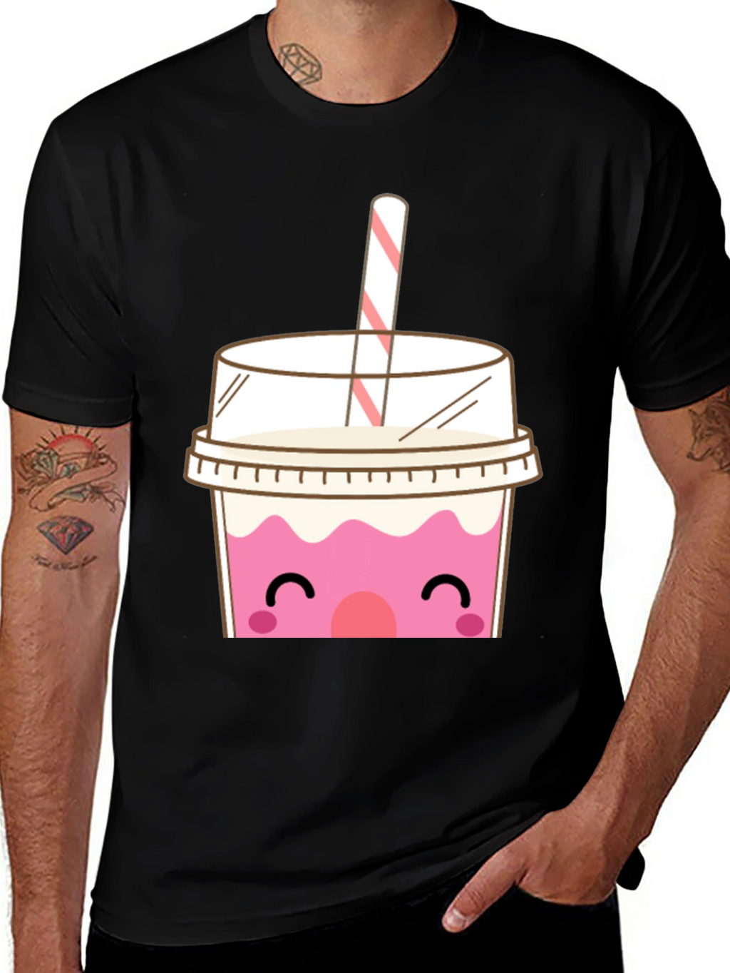 Cute Boba Tea Graphic T-Shirt
