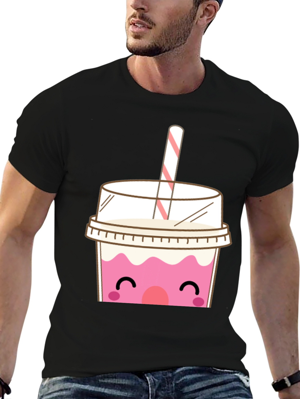 Cute Boba Tea Graphic T-Shirt