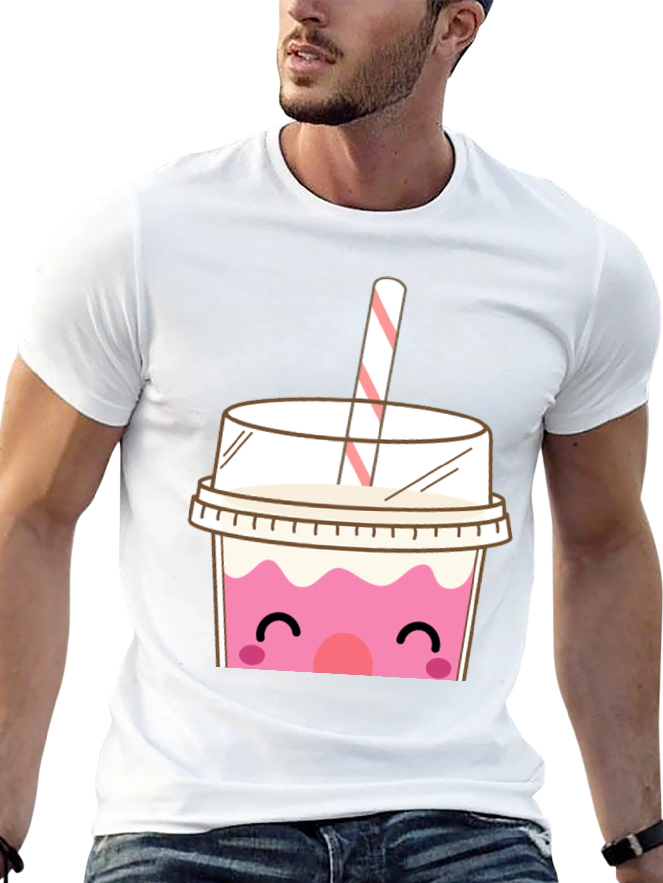 Cute Boba Tea Graphic T-Shirt