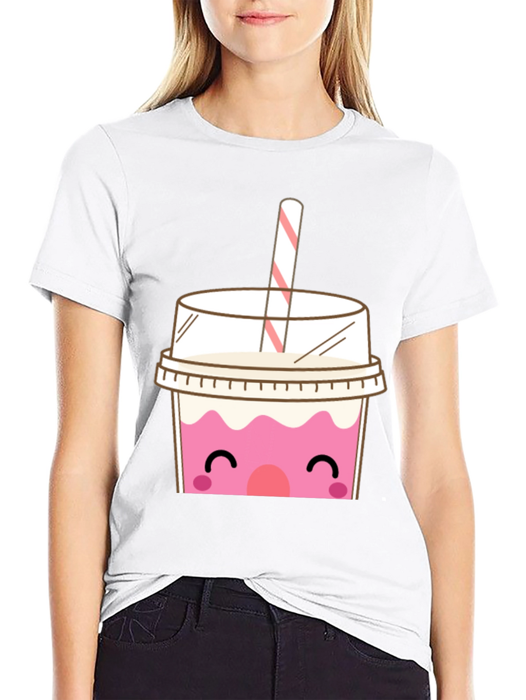 Cute Boba Tea Graphic T-Shirt