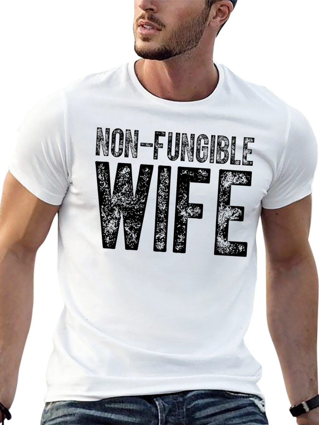 Non-Fungible Wife Black Graphic T-Shirt