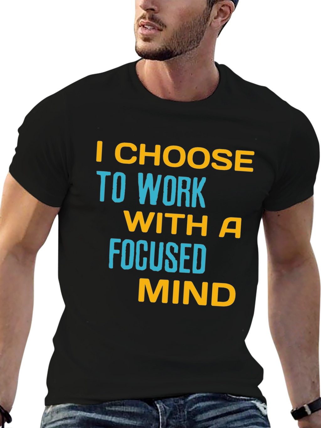 Focused Mind T-Shirt - Motivational Black Tee