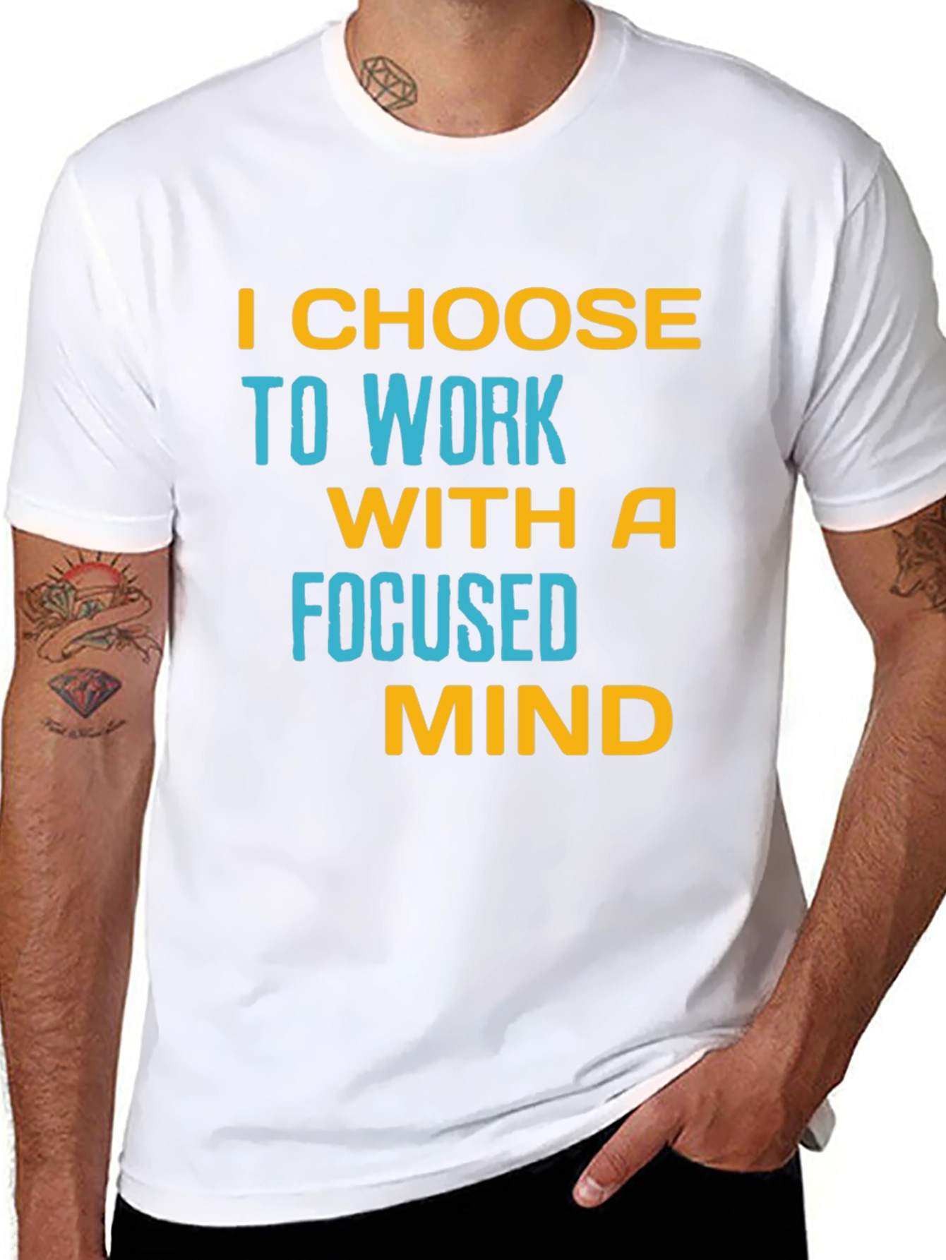 Focused Mind T-Shirt - Motivational Black Tee