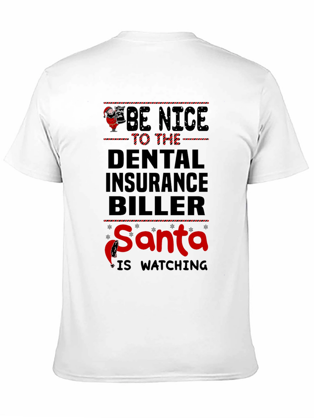 Dental Insurance Biller Santa Christmas T-Shirt