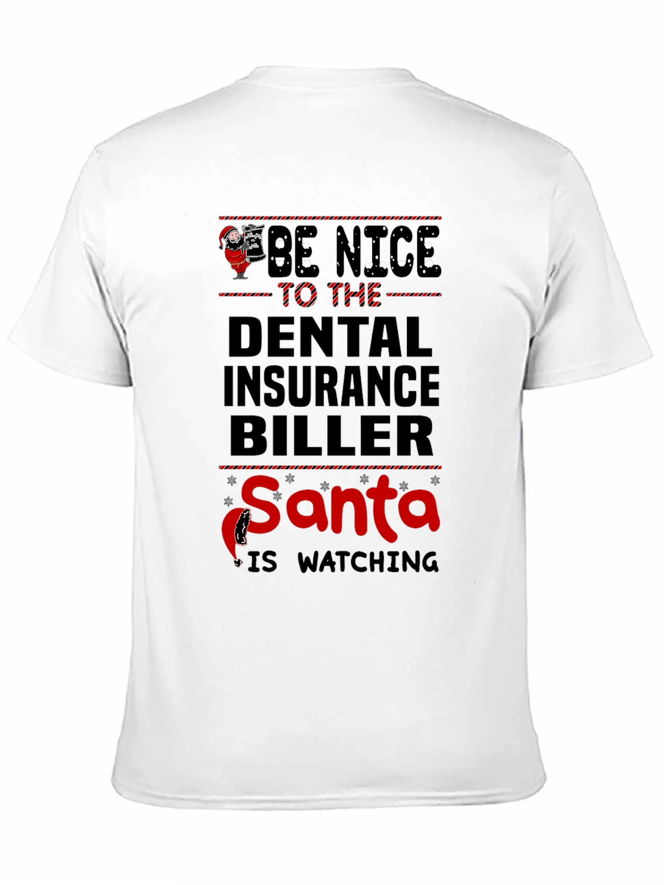 Dental Insurance Biller Santa Christmas T-Shirt