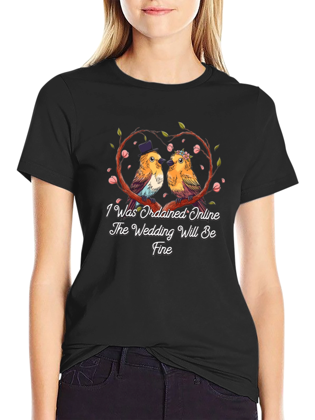 Ordained Online Wedding Bird T-Shirt