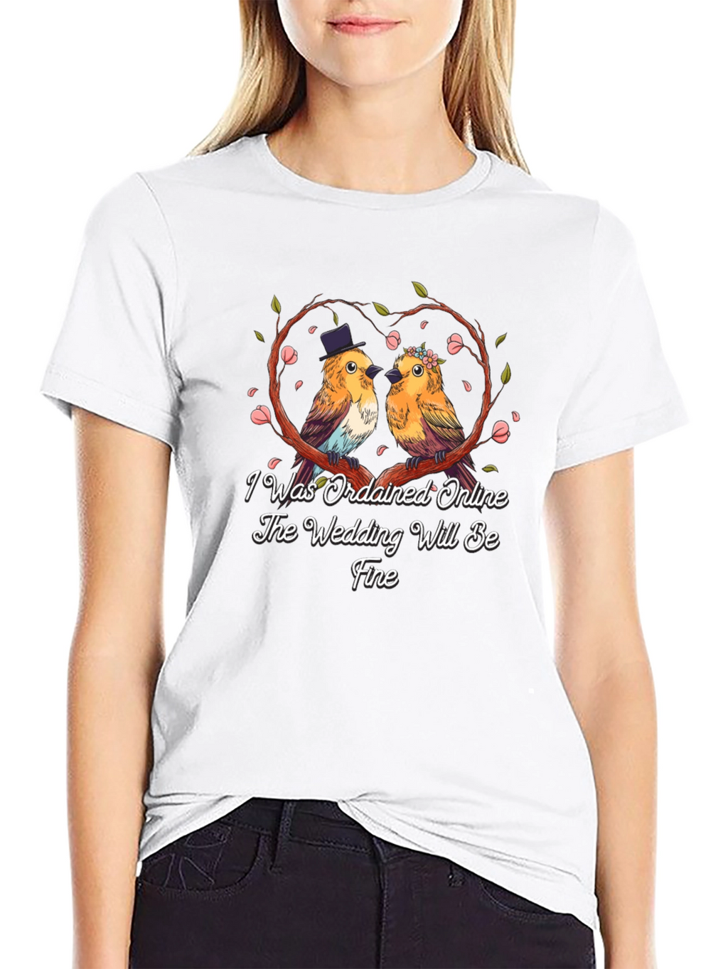 Ordained Online Wedding Bird T-Shirt