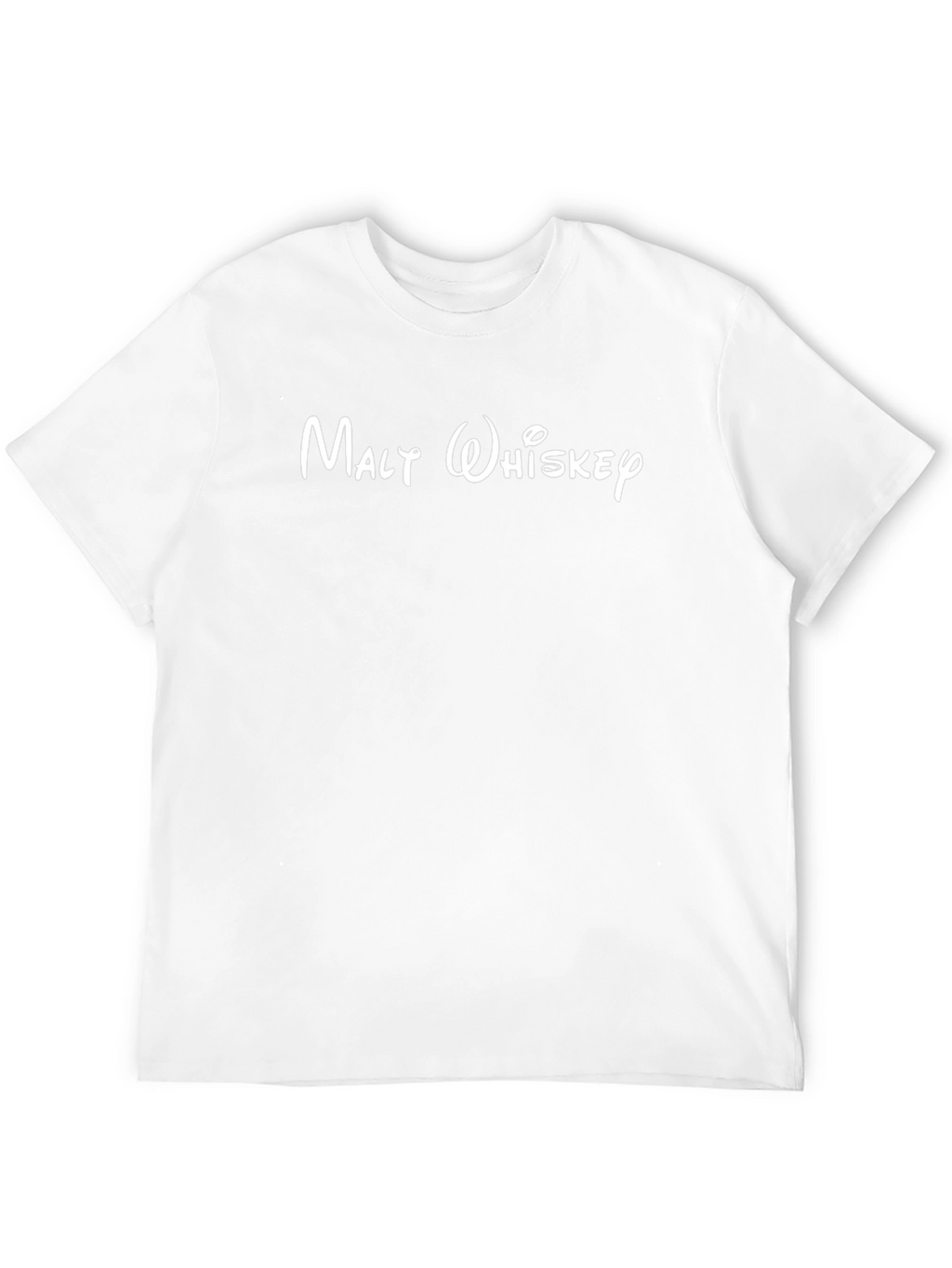 Malty Whiskey Graphic Tee - Black Cotton T-Shirt