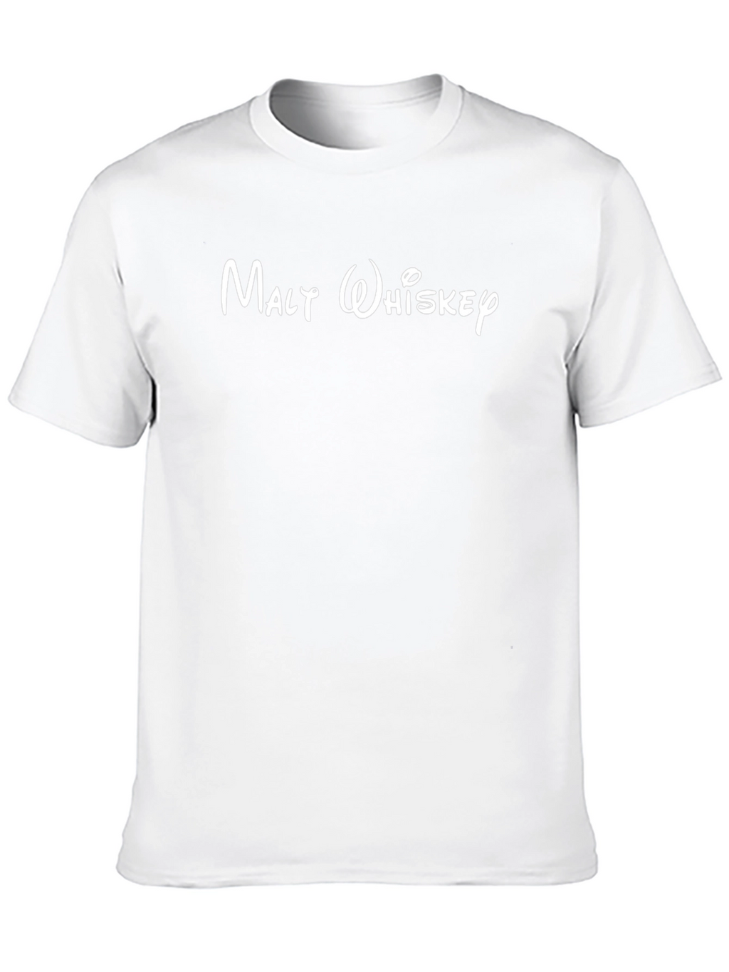 Malty Whiskey Graphic Tee - Black Cotton T-Shirt