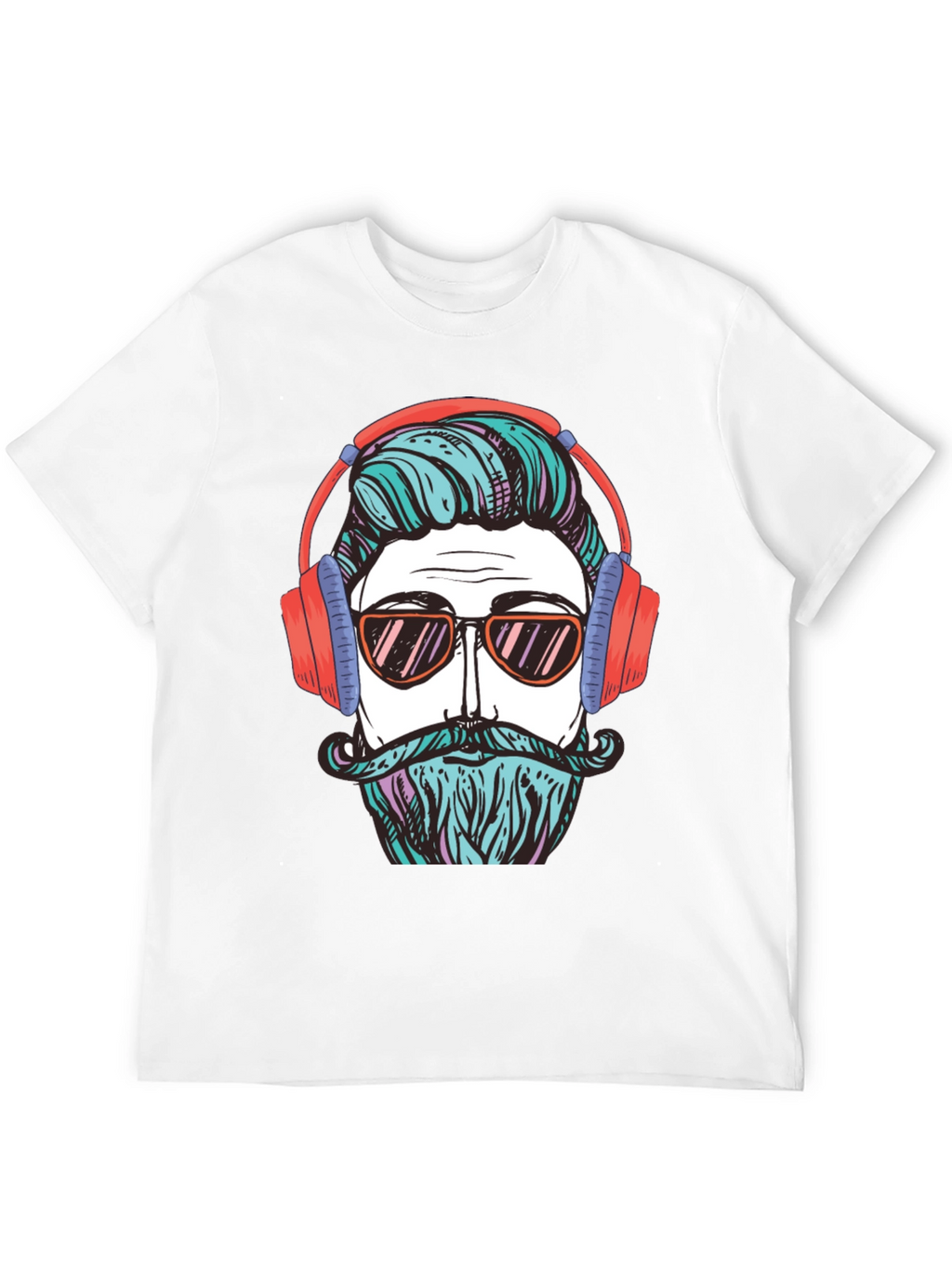Cool Hipster Graphic Tee - Black T-Shirt