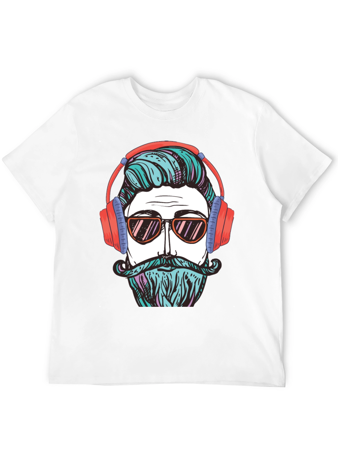 Cool Hipster Graphic Tee - Black T-Shirt