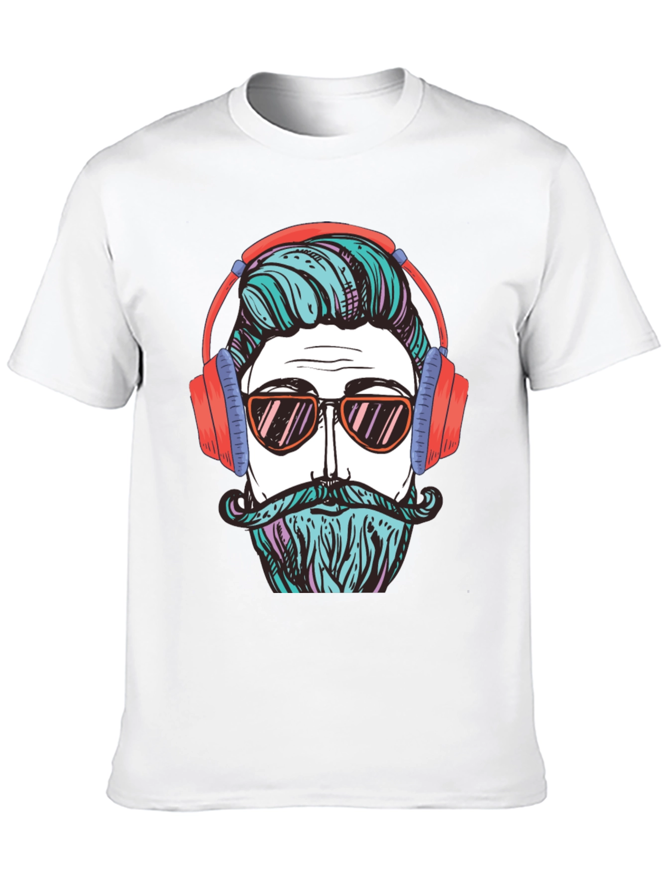 Cool Hipster Graphic Tee - Black T-Shirt
