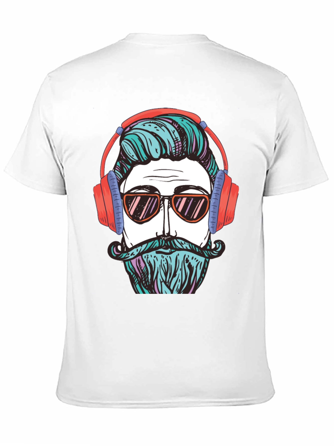 Cool Hipster Graphic Tee - Black T-Shirt