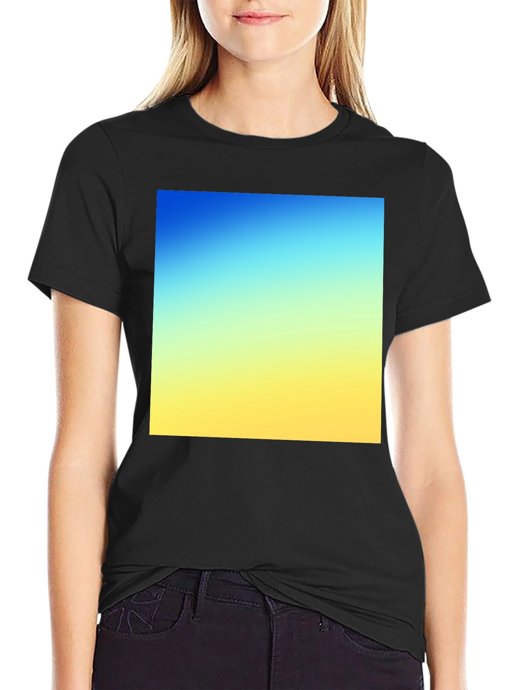 Gradient Square Tee - Stylish Everyday Wear