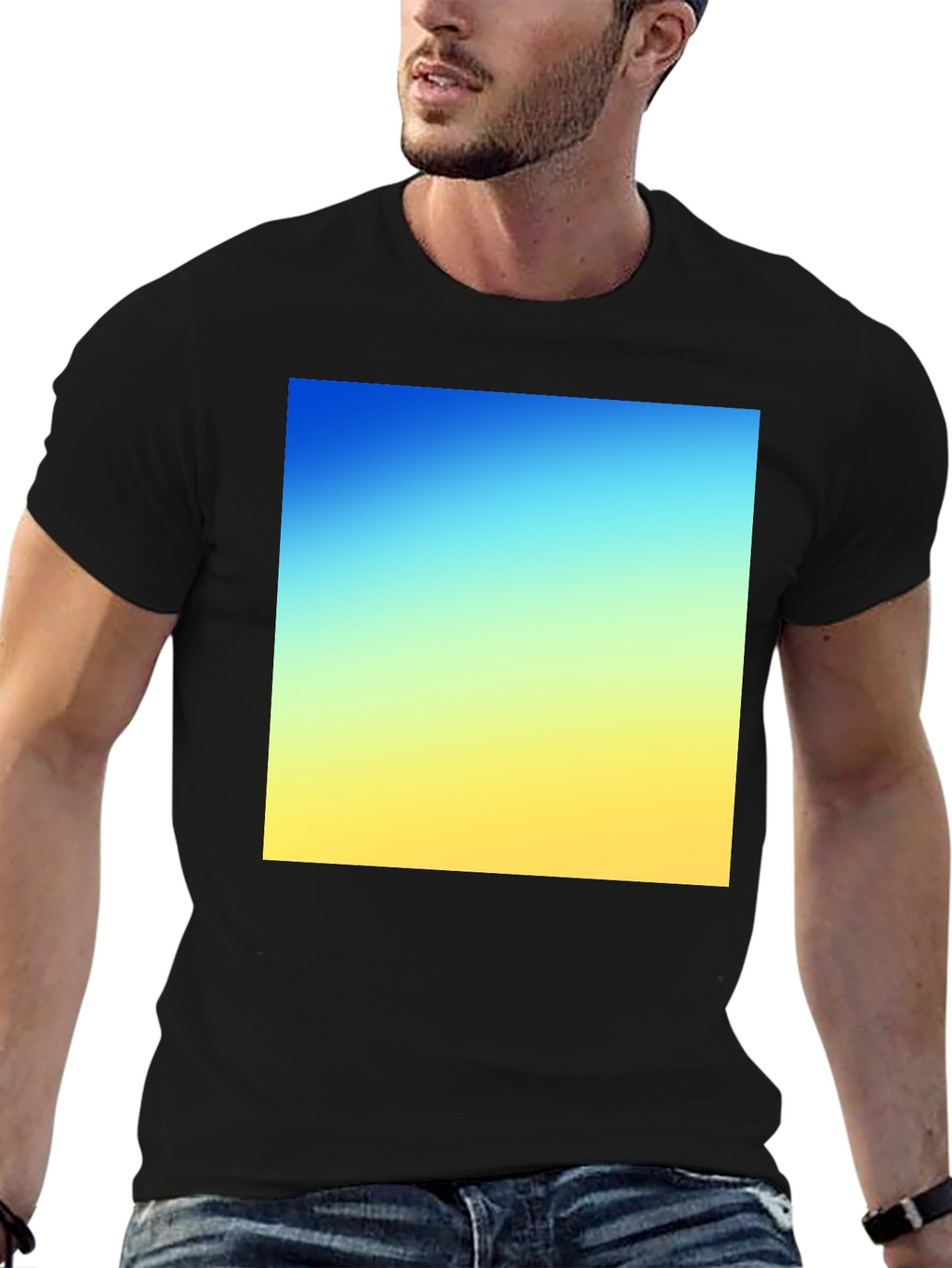 Gradient Square Tee - Stylish Everyday Wear