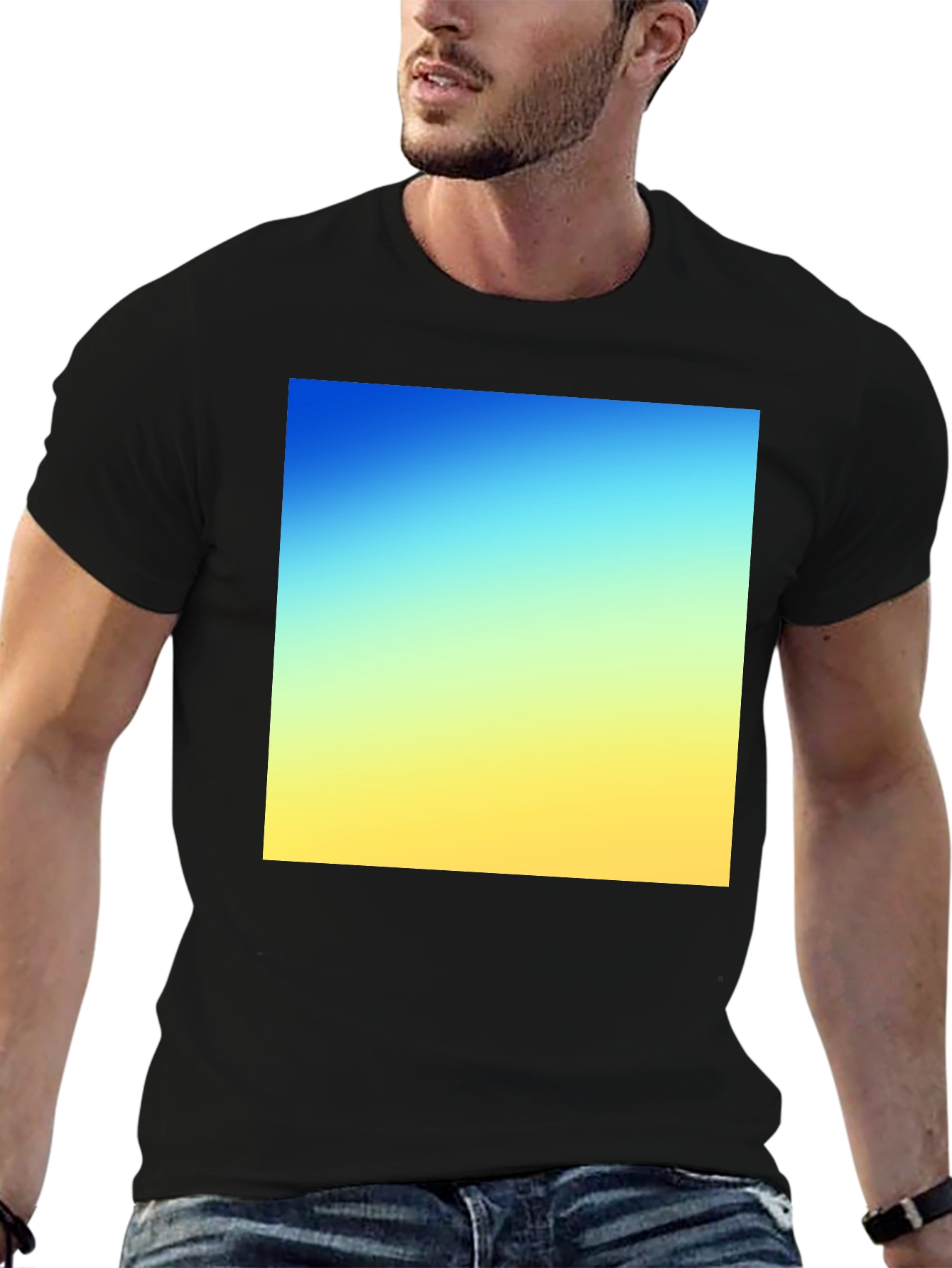 Gradient Square Tee - Stylish Everyday Wear