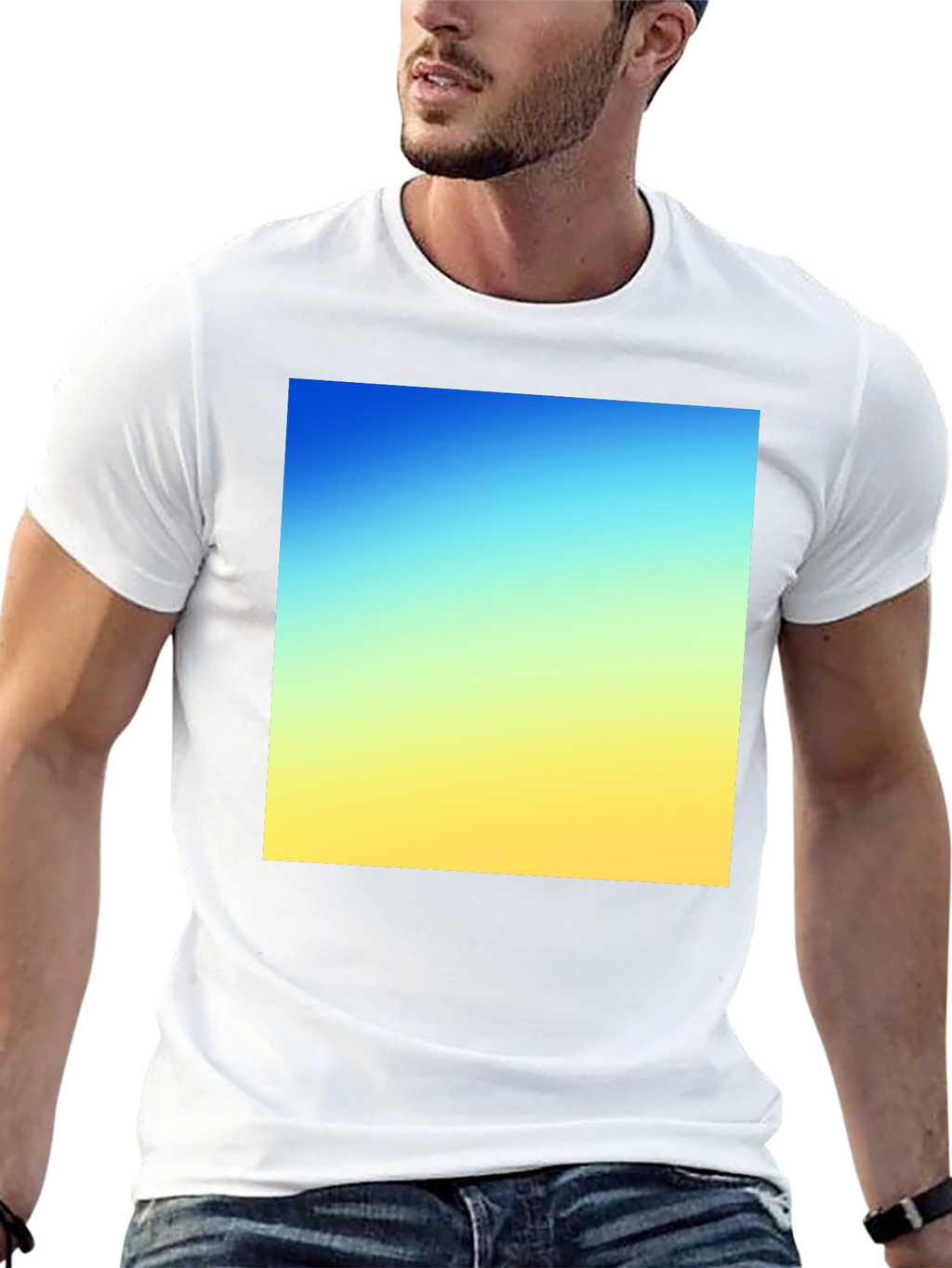 Gradient Square Tee - Stylish Everyday Wear
