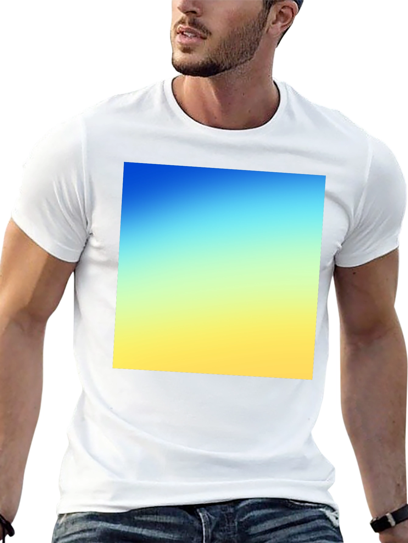 Gradient Square Tee - Stylish Everyday Wear