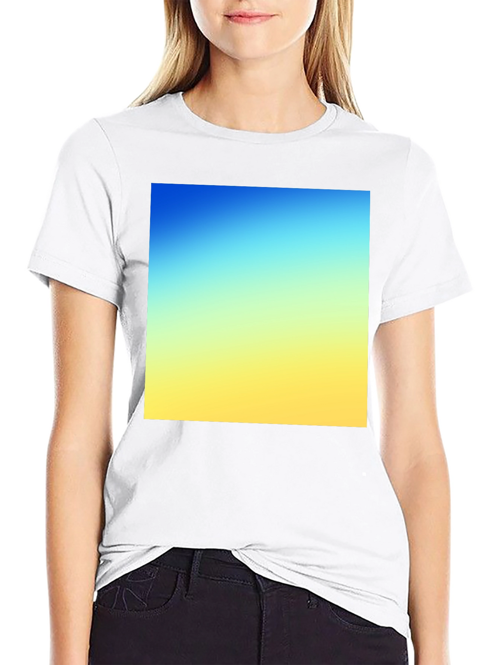 Gradient Square Tee - Stylish Everyday Wear