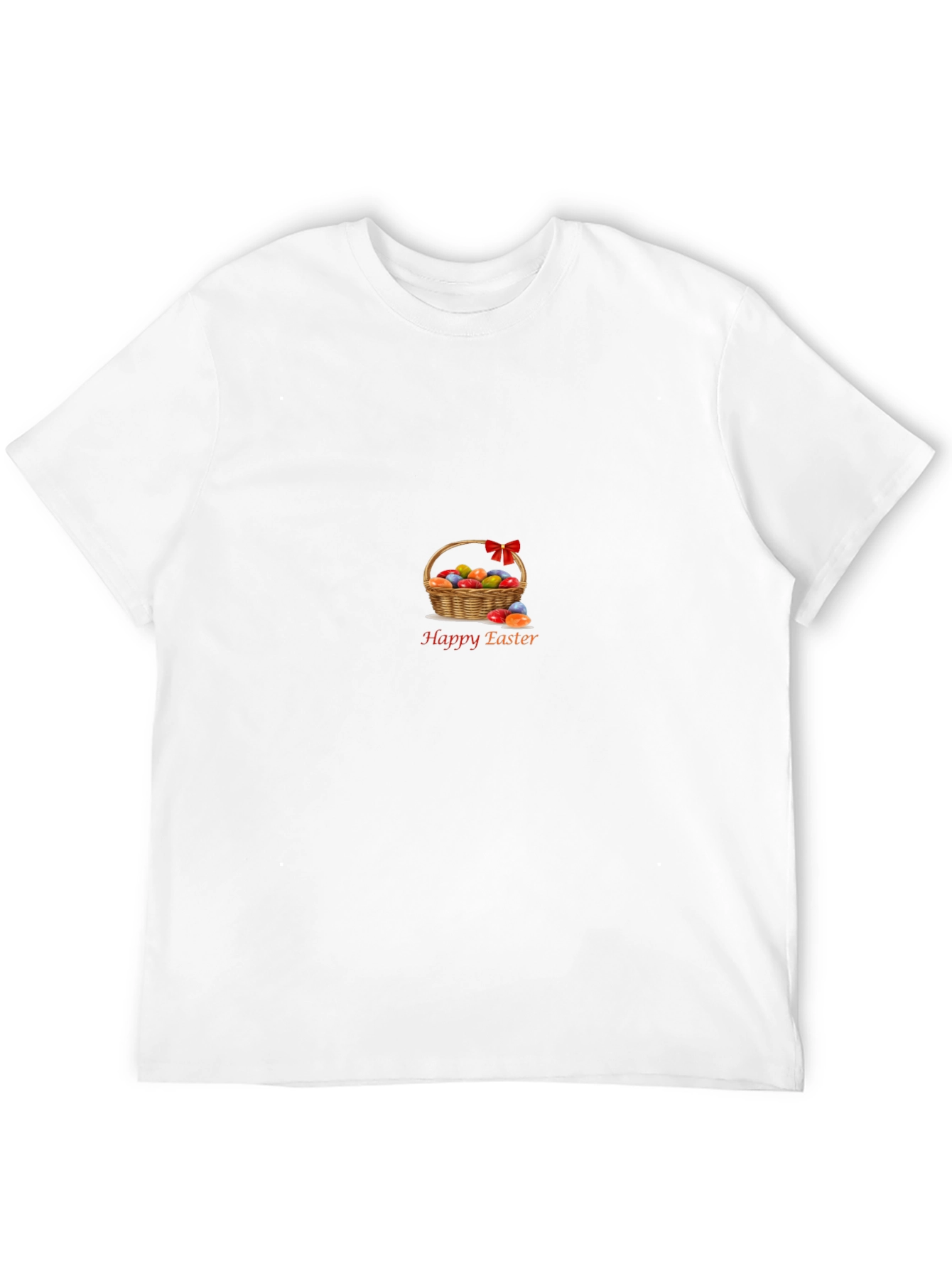 Happy Easter Basket Graphic Tee - Black