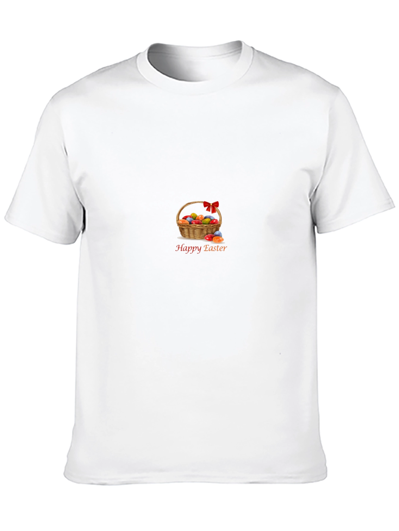Happy Easter Basket Graphic Tee - Black