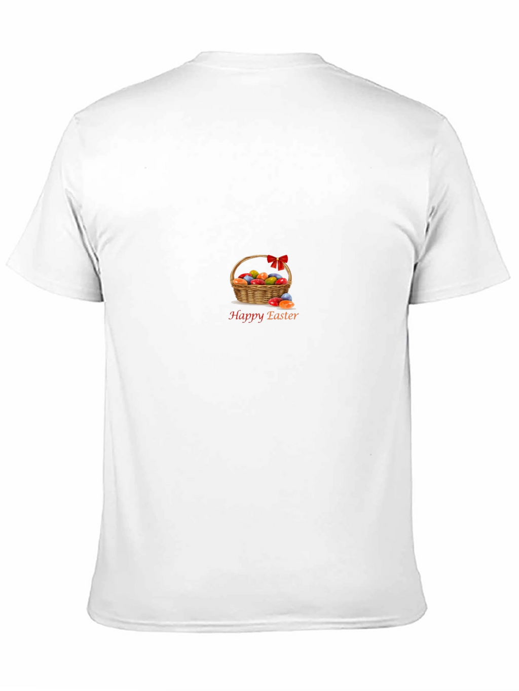 Happy Easter Basket Graphic Tee - Black
