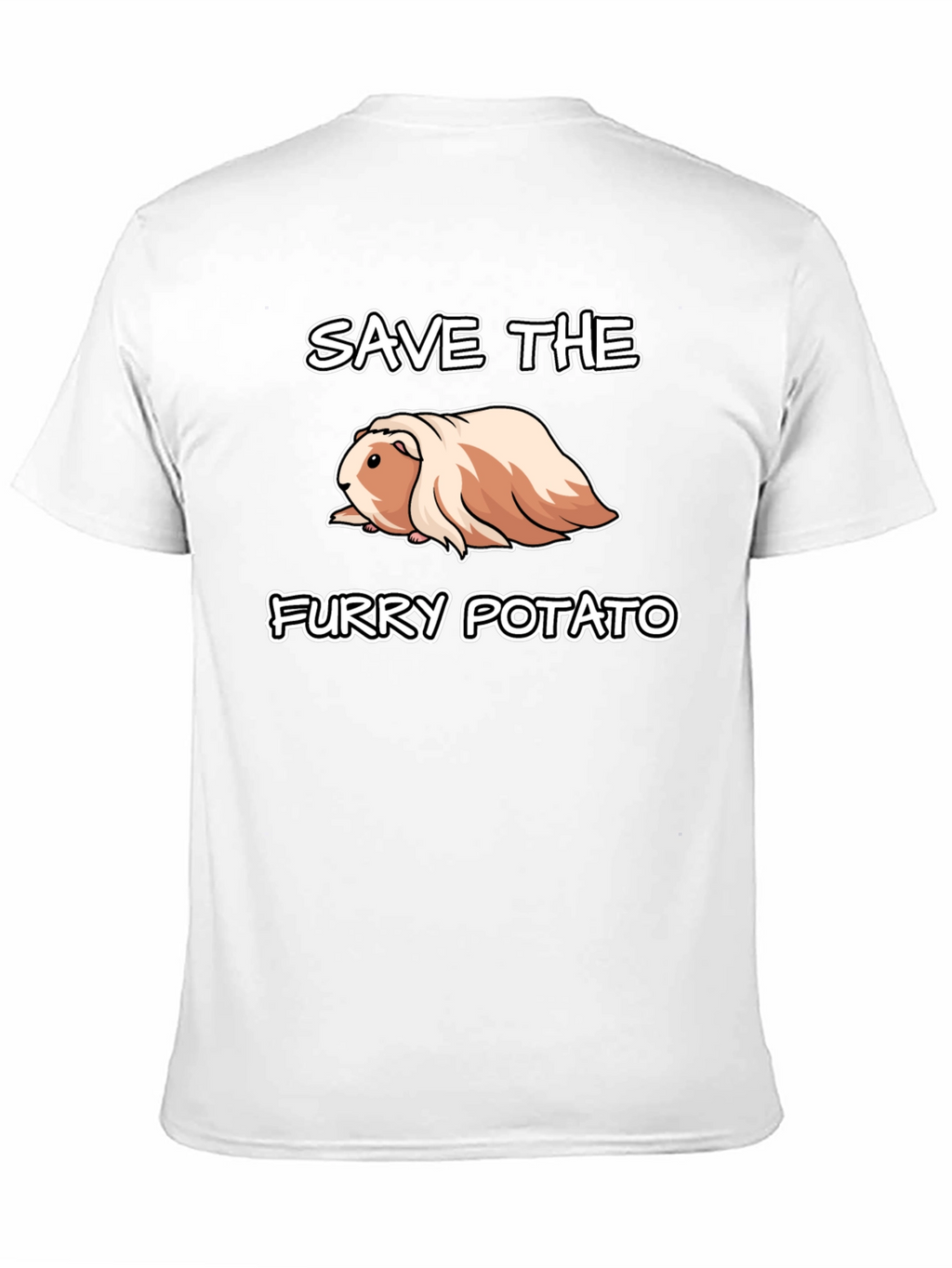 Save The Furry Potato T-Shirt - Guinea Pig Tee