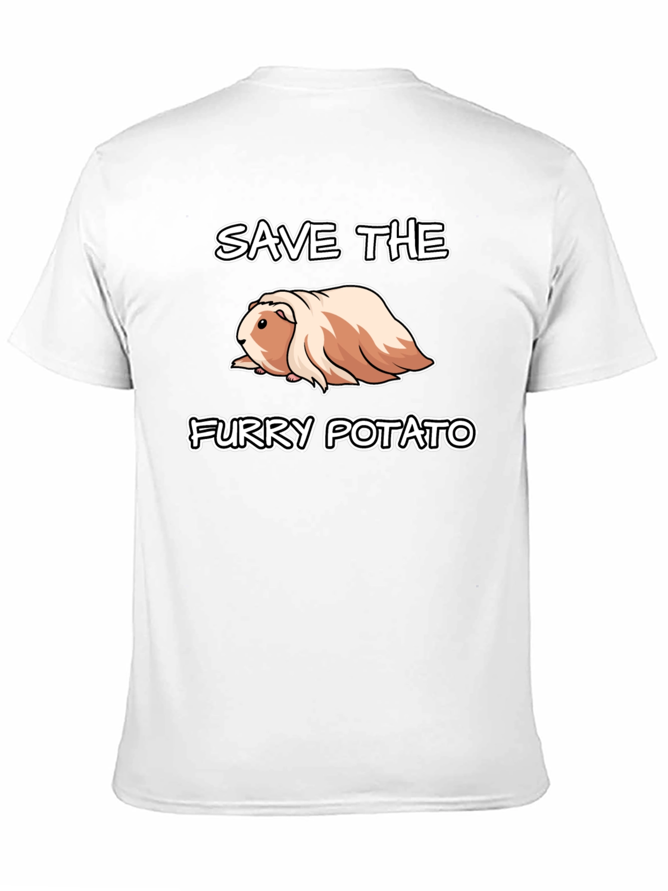 Save The Furry Potato T-Shirt - Guinea Pig Tee