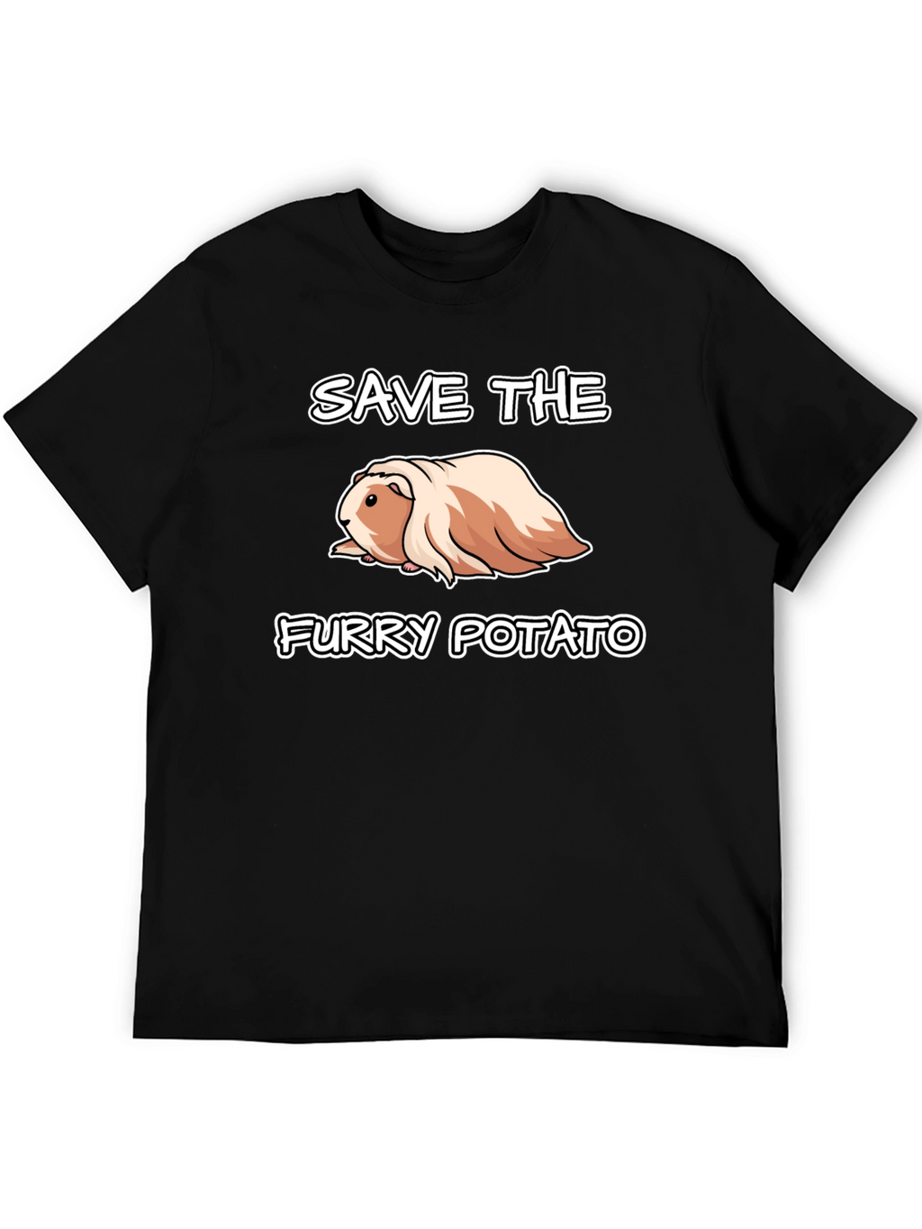 Save The Furry Potato T-Shirt - Guinea Pig Tee