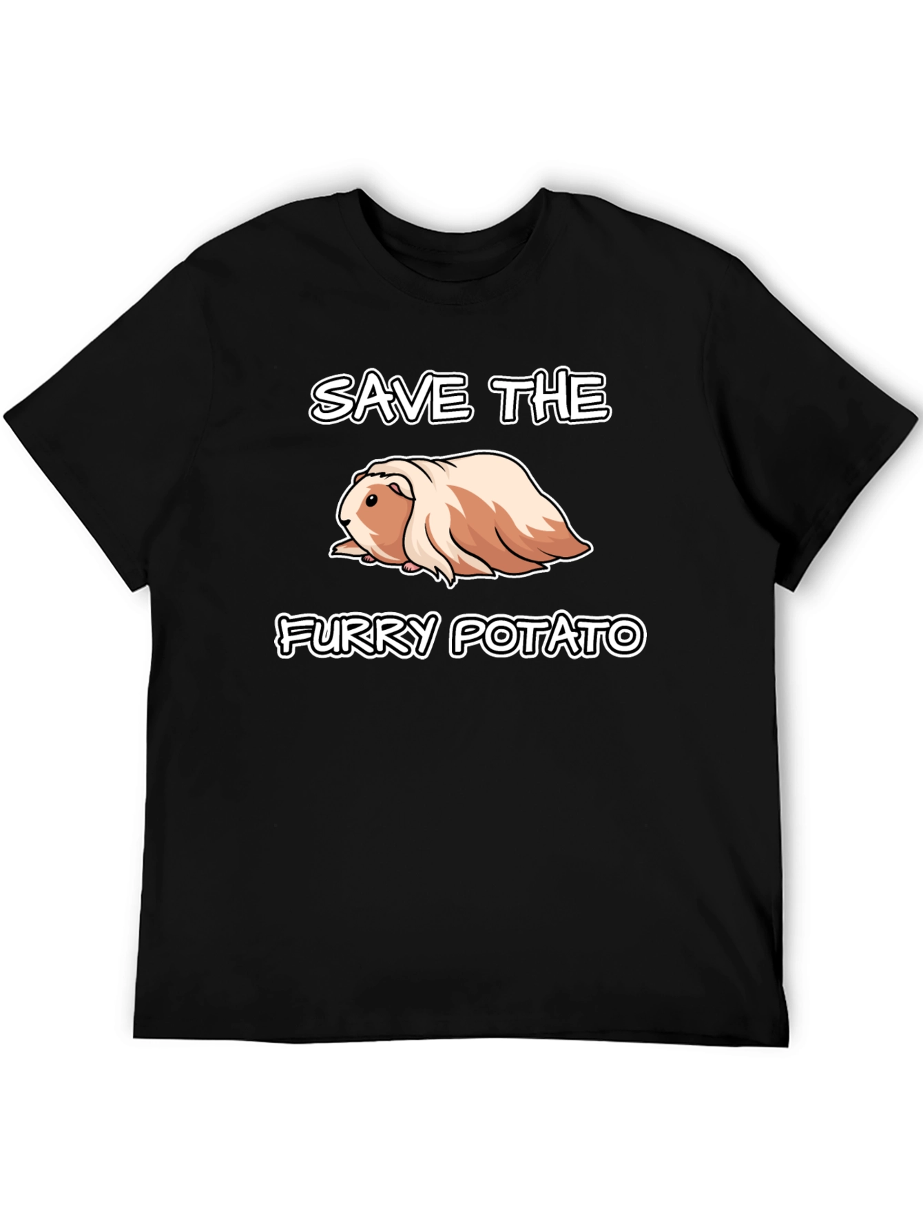Save The Furry Potato T-Shirt - Guinea Pig Tee